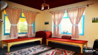 نمای زیبا داخلی اقامتگاه بوم گردی گیله بوم رشت، چابکسر روستای قاسم آباد سفلی